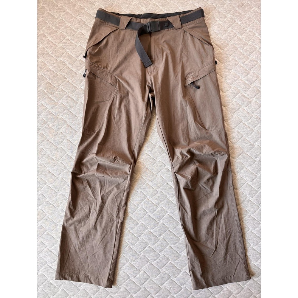 Rohan Trailblazers Pants Mens 34x31 Brown Hiking Quick Dry Stretch Zip Pocket